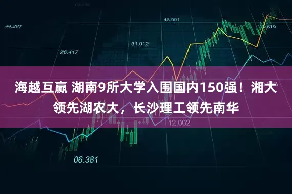 海越互赢 湖南9所大学入围国内150强！湘大领先湖农大，长沙理工领先南华